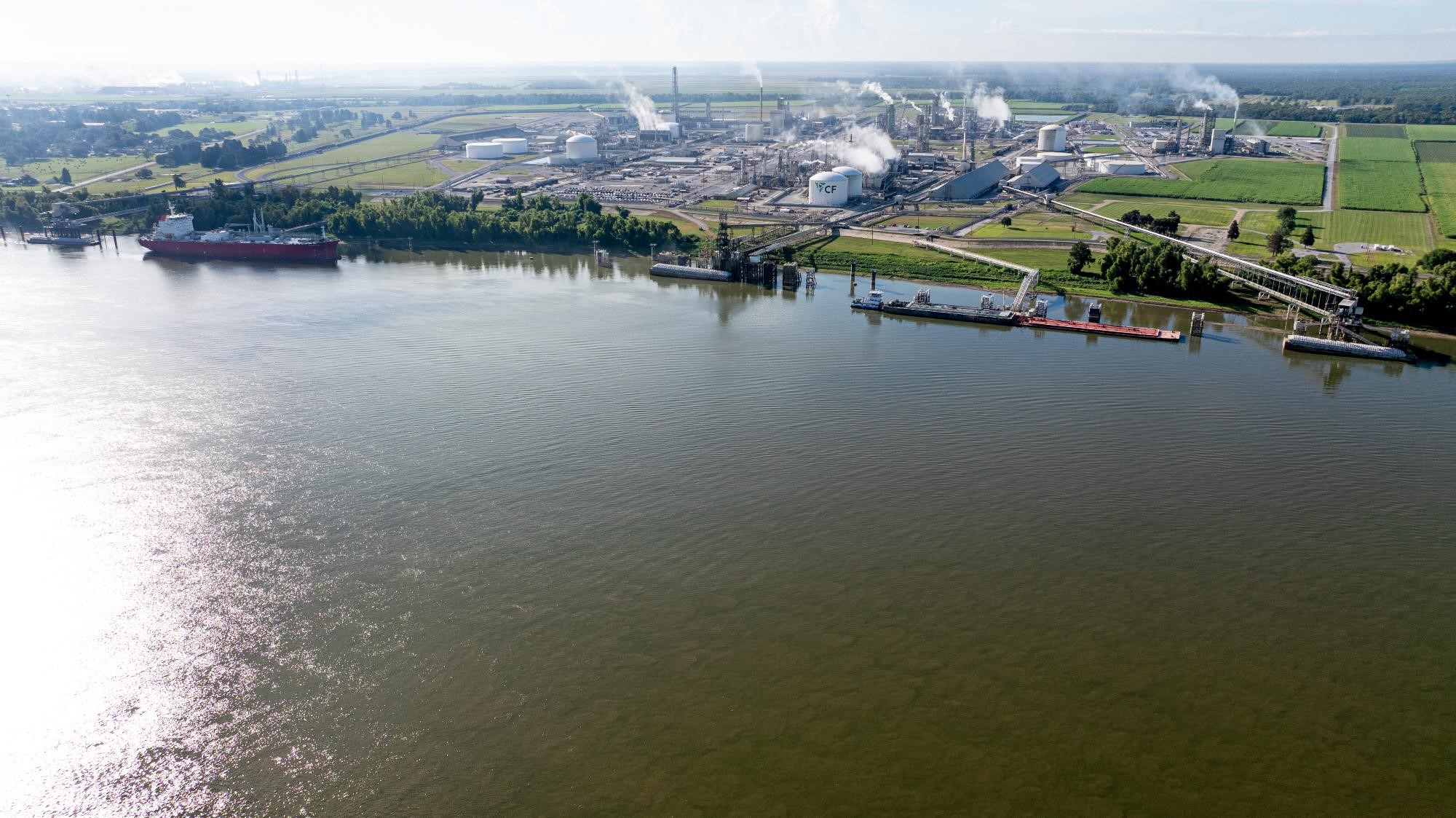 Aerial view of CF Industries' Donaldsonville Complex